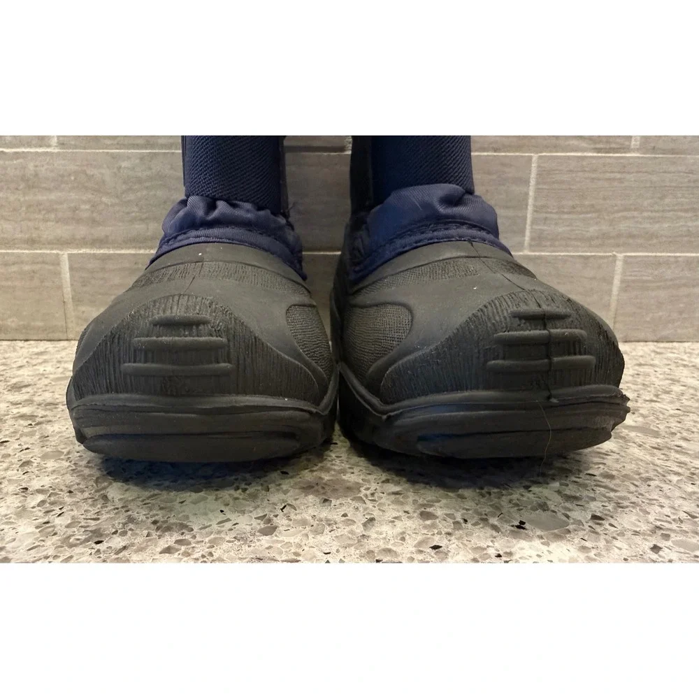 Kamik Navy Blue/Black/Yellow Waterproof Winter Snow Boots Kids Size 8T